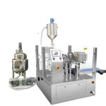 Suyuqlik va pasta uchun pistion plomba bilan avtomatik oldindan tayyorlangan sumkani to'ldirish muhrlangan qadoqlash