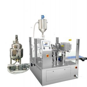 Suyuqlik va pasta uchun pistion plomba bilan avtomatik oldindan tayyorlangan sumkani to'ldirish muhrlangan qadoqlash