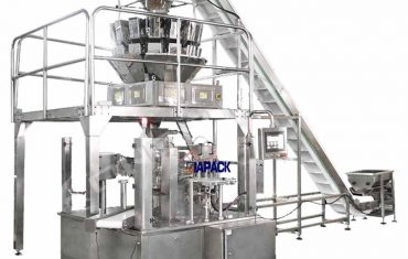 Fermuarli qadoqlash mashinasi bilan avtomatik aylanadigan doy sumkasi