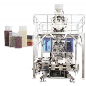 Don uchun to'ldirish uchun qadoqlash mashinasini hosil qiluvchi avtomatik g'ishtli vakuumli sumka